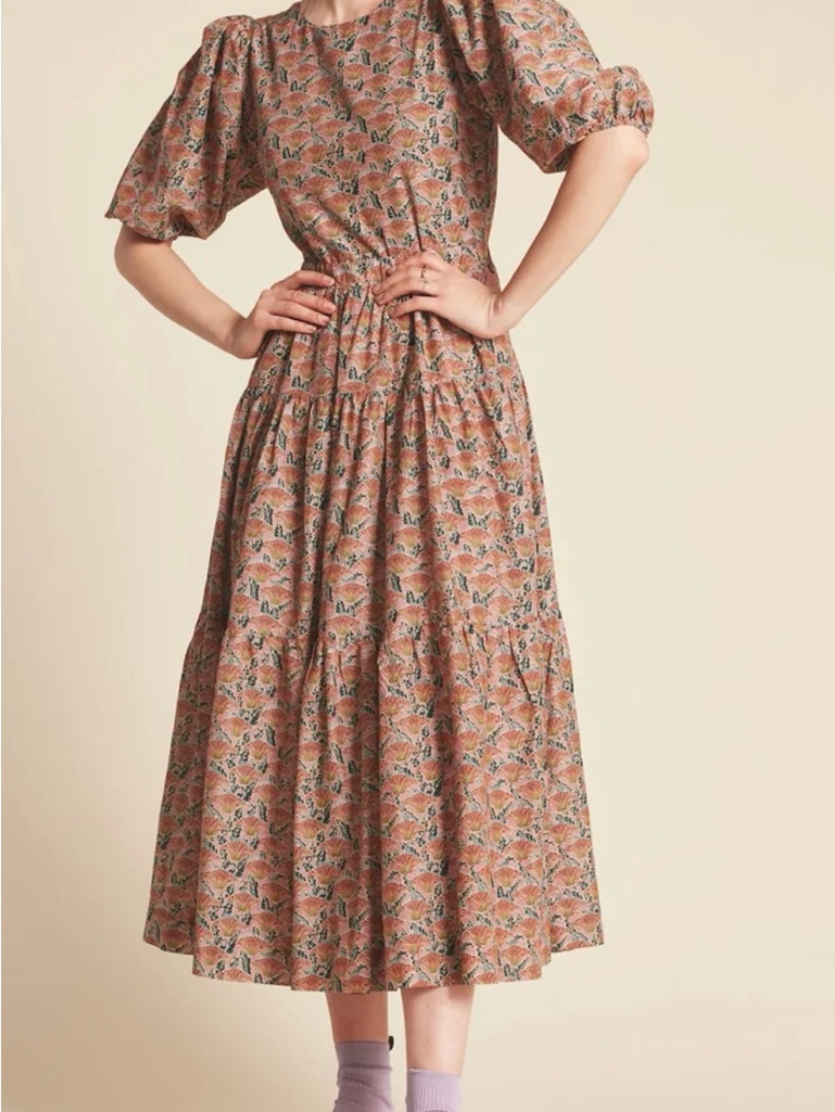 Nwt Trovata Daphne Multi-Tiered Maxi Dress